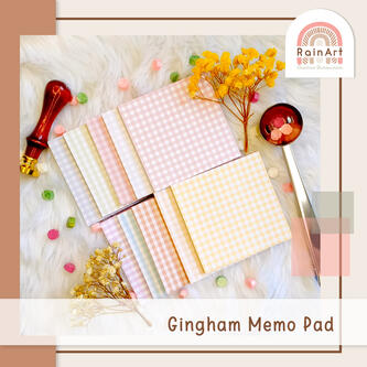 Gingham Memo Pad